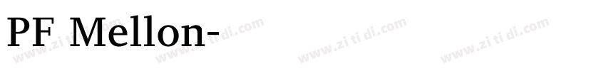 PF Mellon字体转换